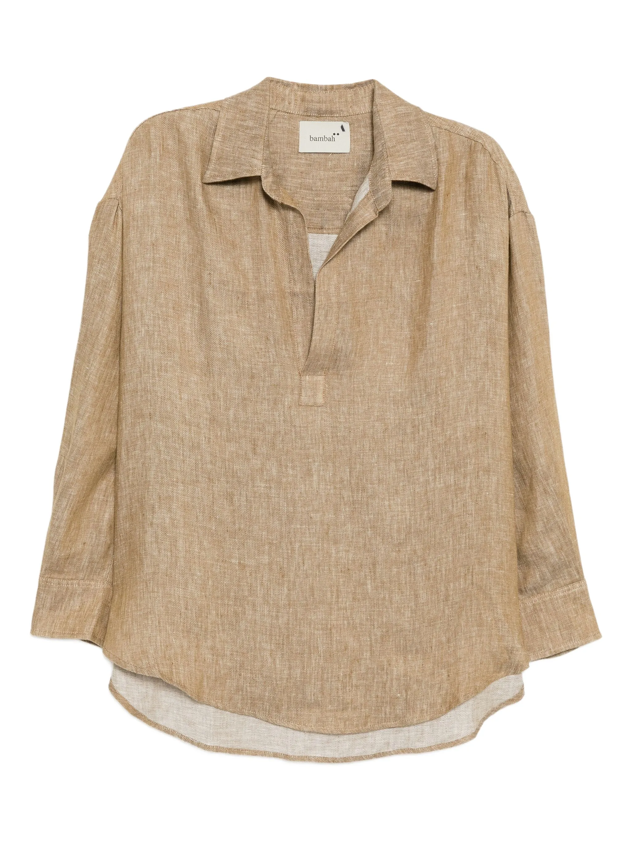 

Льняная блузка Bambah, бежевый