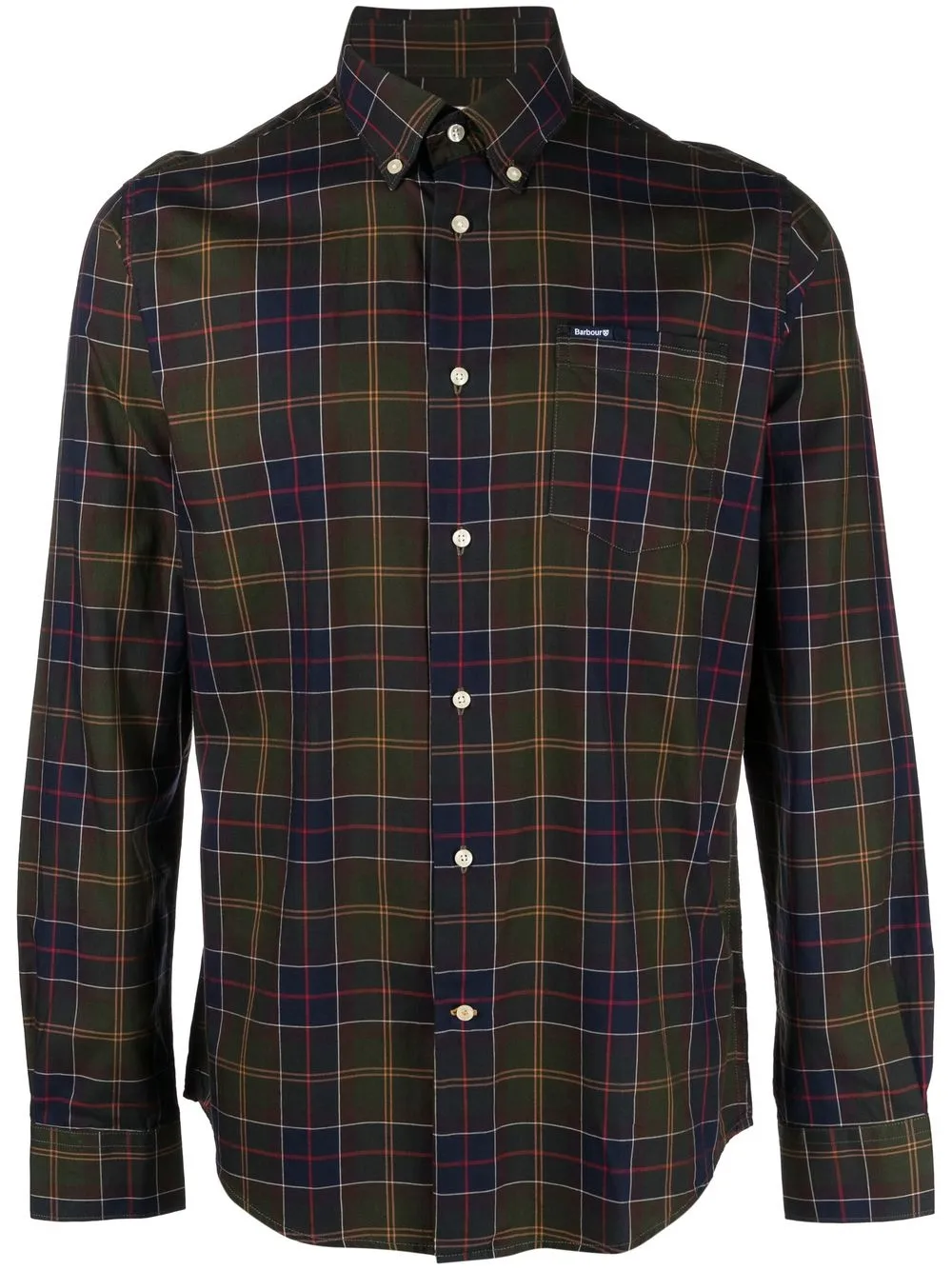 

Рубашка Wetheram в клетку Barbour, зеленый