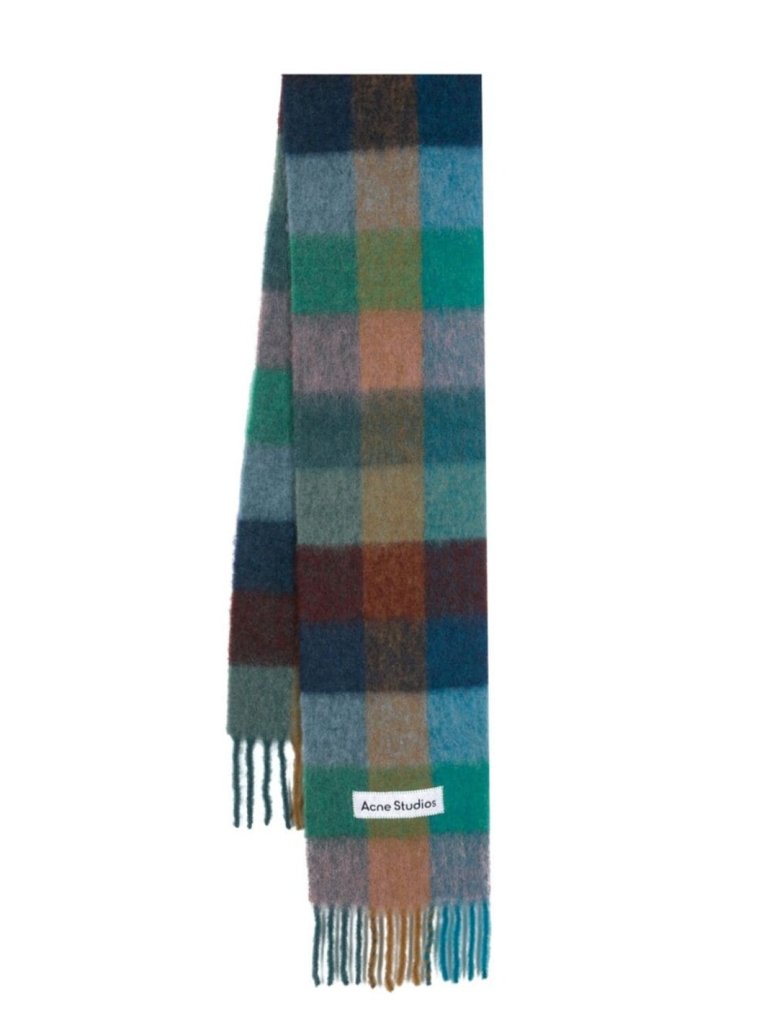

Шарф с логотипом Acne Studios, синий