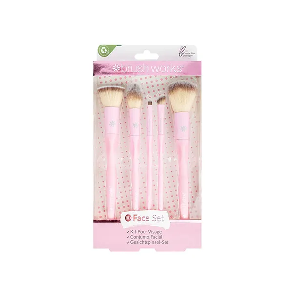 

Набор кистей Set Face Brush Pink Brushworks, 1 UD