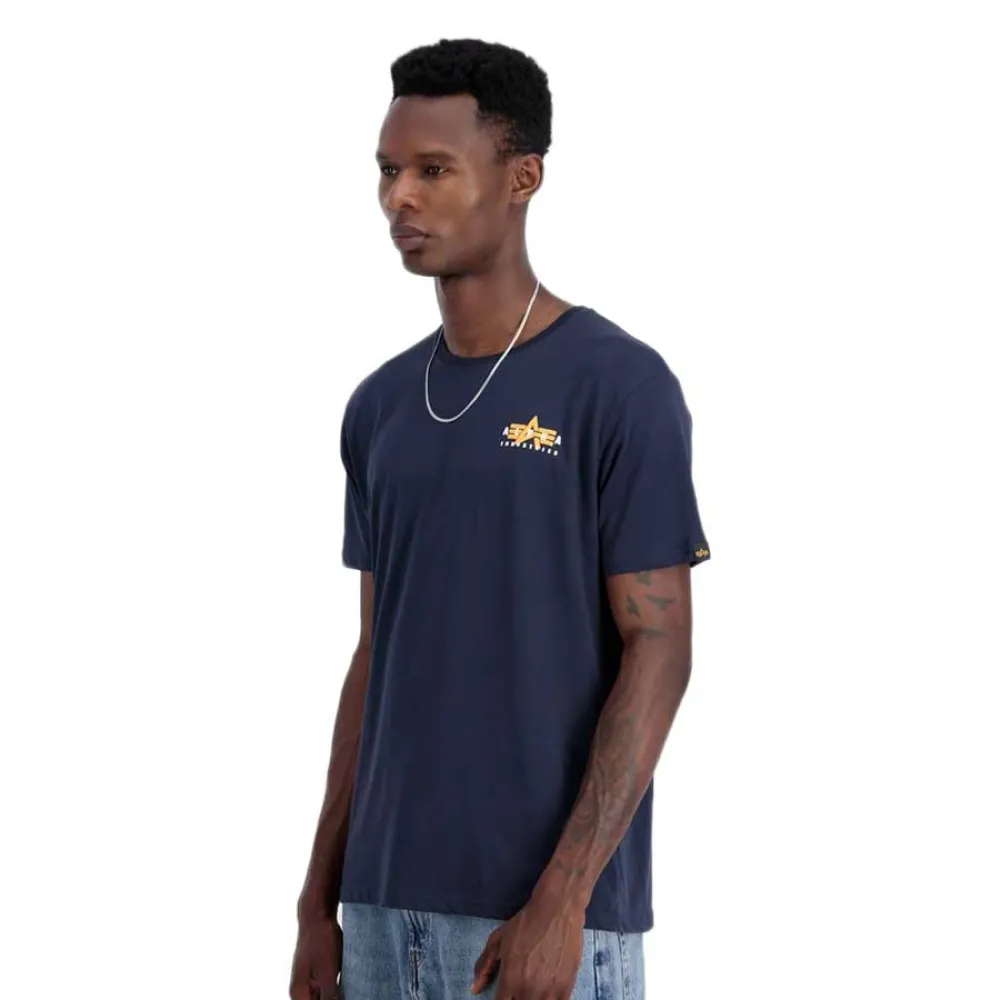 

Футболка Alpha Industries Puff Print Logo Bp T, синий