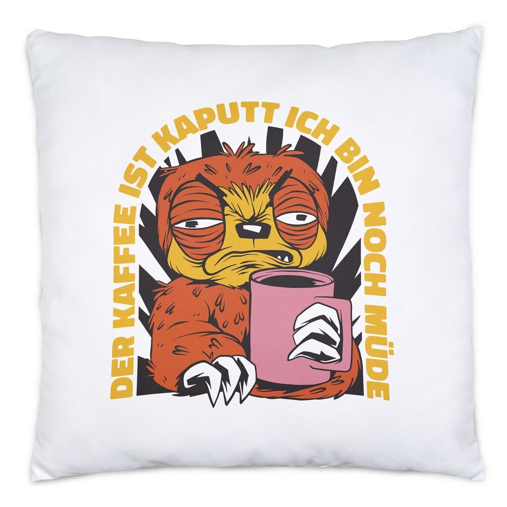 

Кофе сломан, я все еще устал, подушка, любитель кофе, кафе, латте, капучино, утренний завтрак Hey!Print