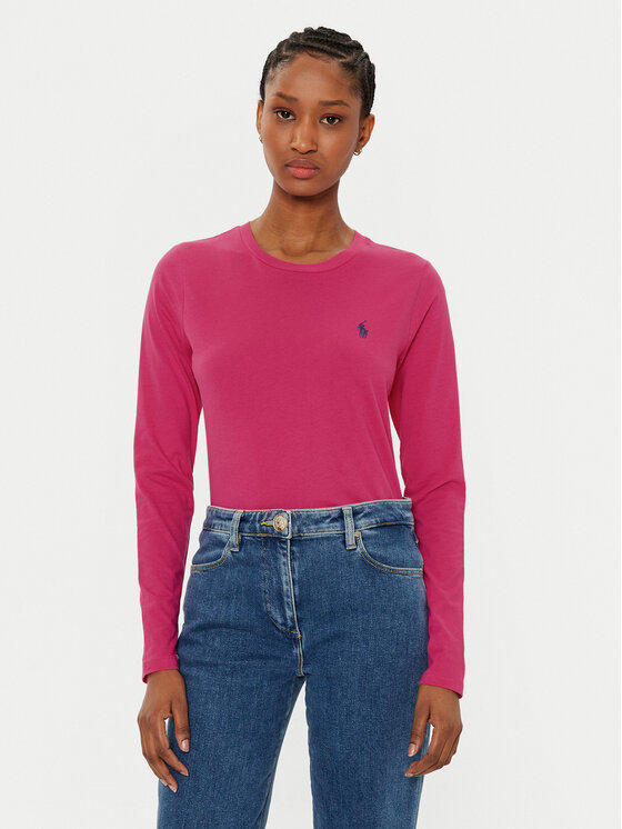 

Блузка обычного кроя 211898699033 Polo Ralph Lauren, розовый