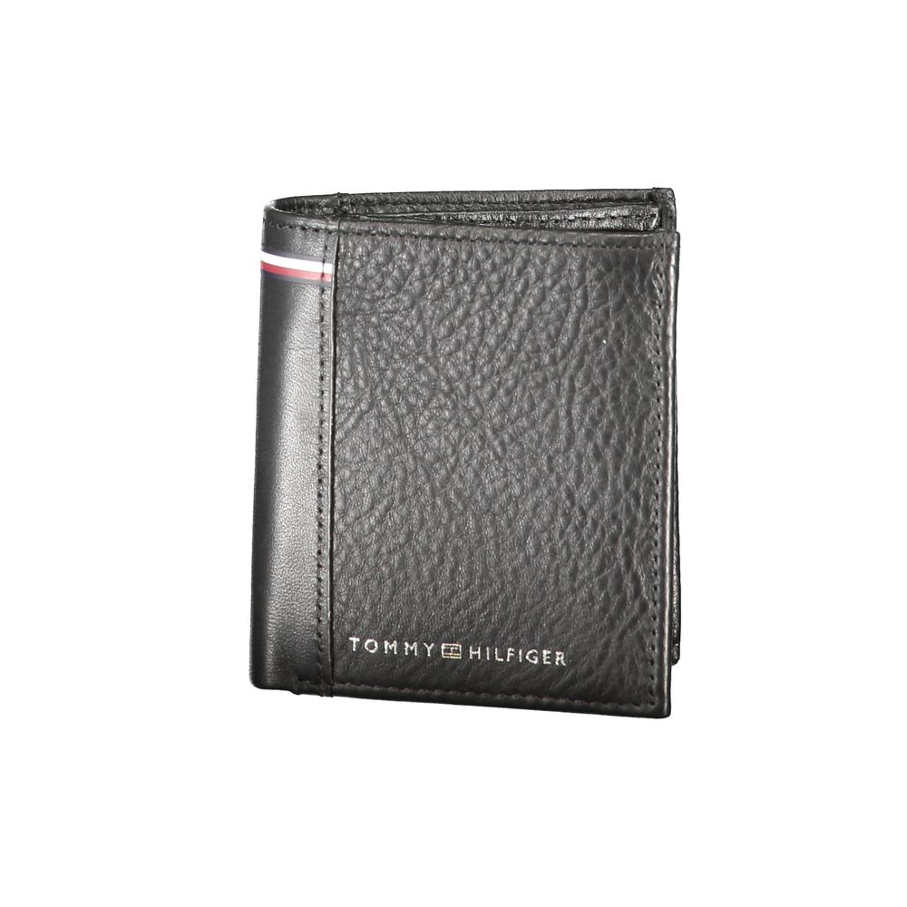

Черный кожаный кошелек Tommy Hilfiger