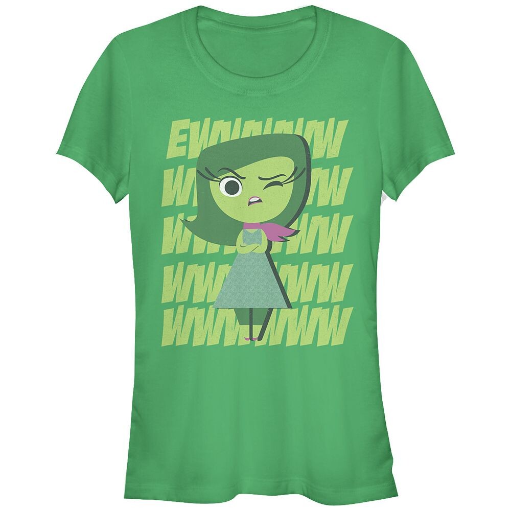 

Футболка с графическим рисунком Disney/Pixar's Inside Out Disgust Ew Juniors Disney / Pixar, цвет Kelly