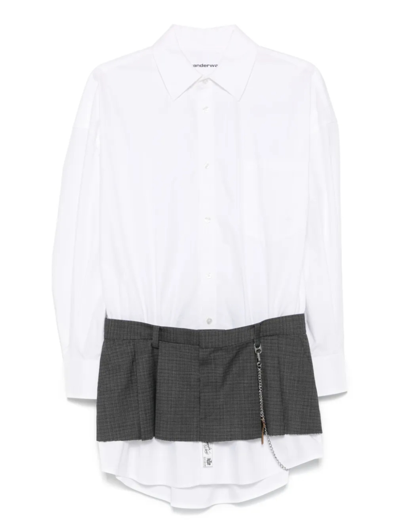 

Платье с длинным рукавом Alexander Wang, серый