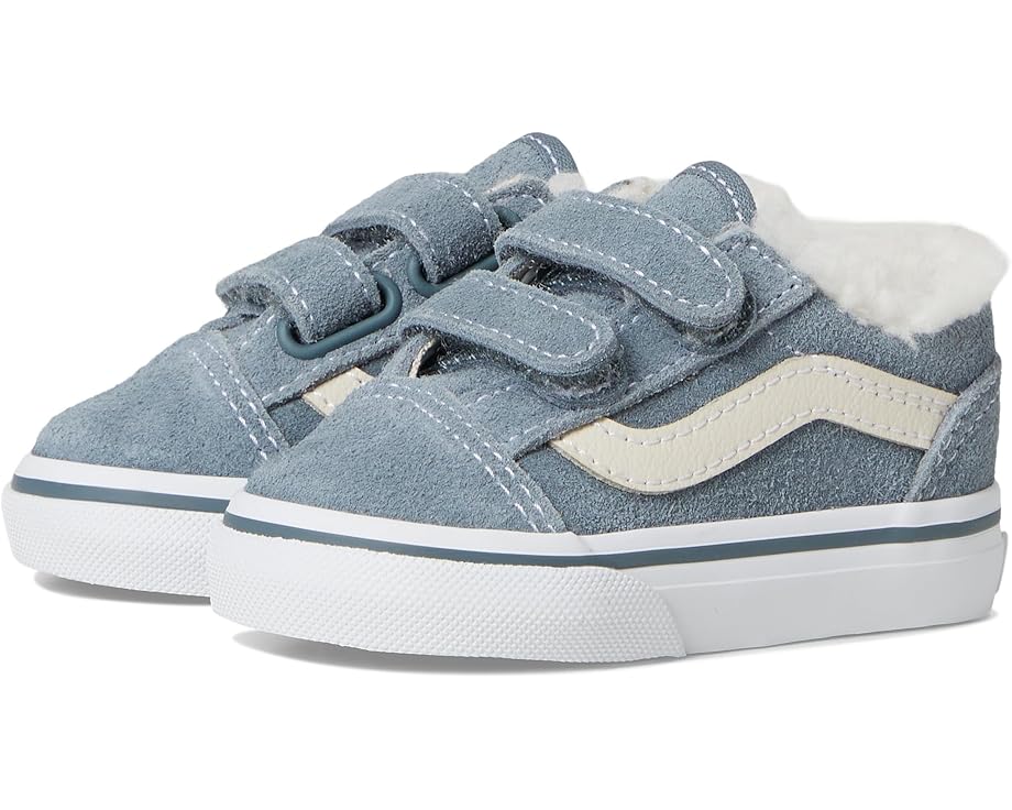

Детские кроссовки Vans Old Skool V (для малышей) Vans Kids, Suede Sherpa Stormy Weather