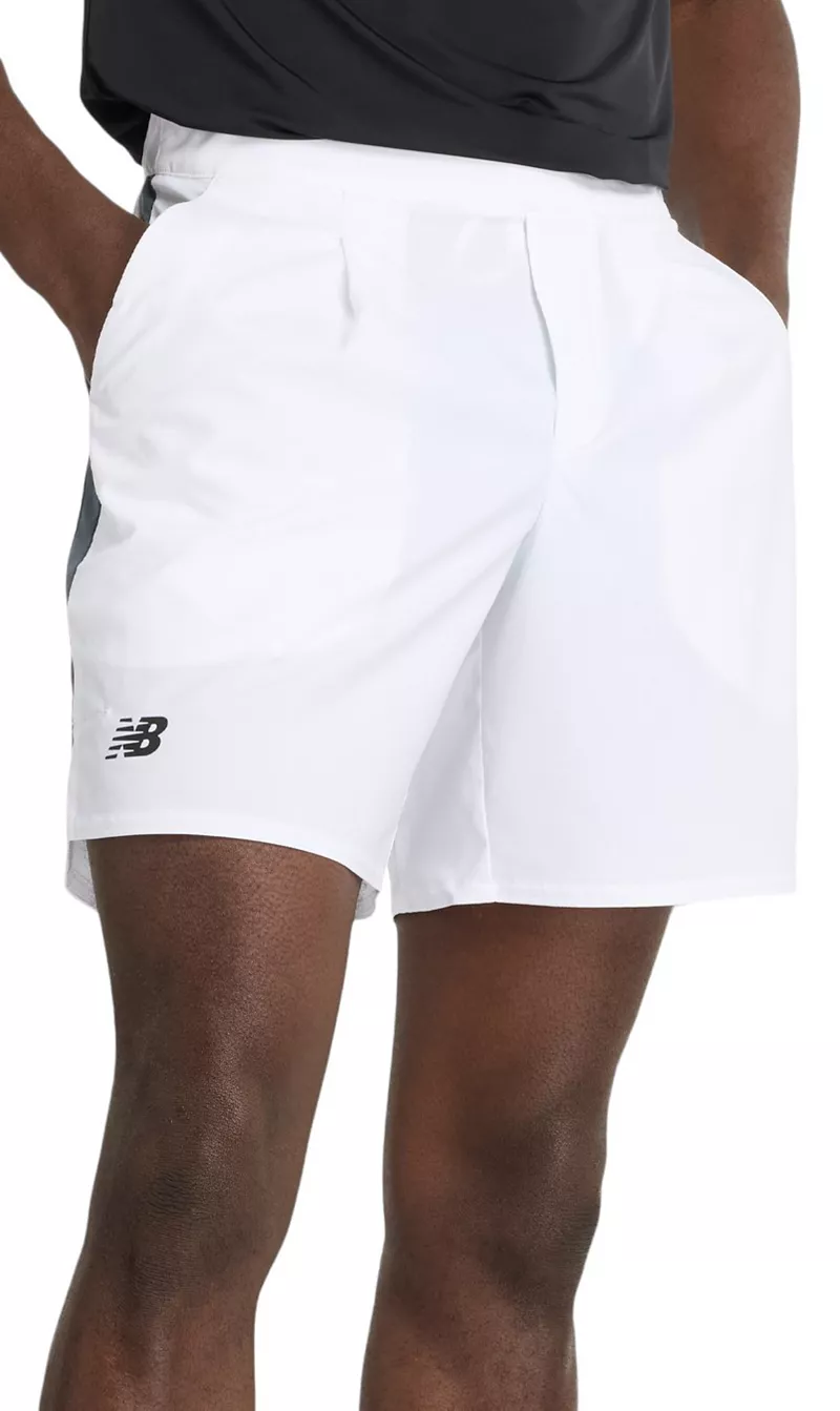 

Мужские турнирные теннисные шорты New Balance, белый