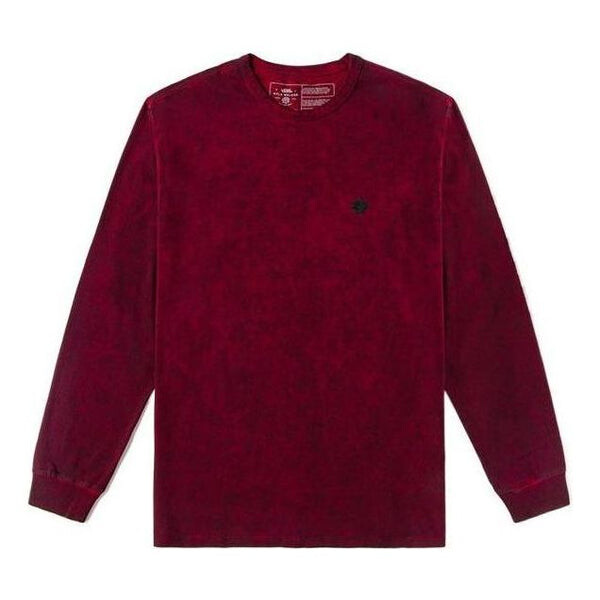 

Футболка tie-dye round neck long sleeve t-shirt 'beugundy' Vans, бургундия