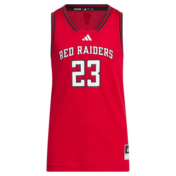 Футболка Youth #23 Texas Tech Red Raiders Replica Swingman красная Adidas — фото 3