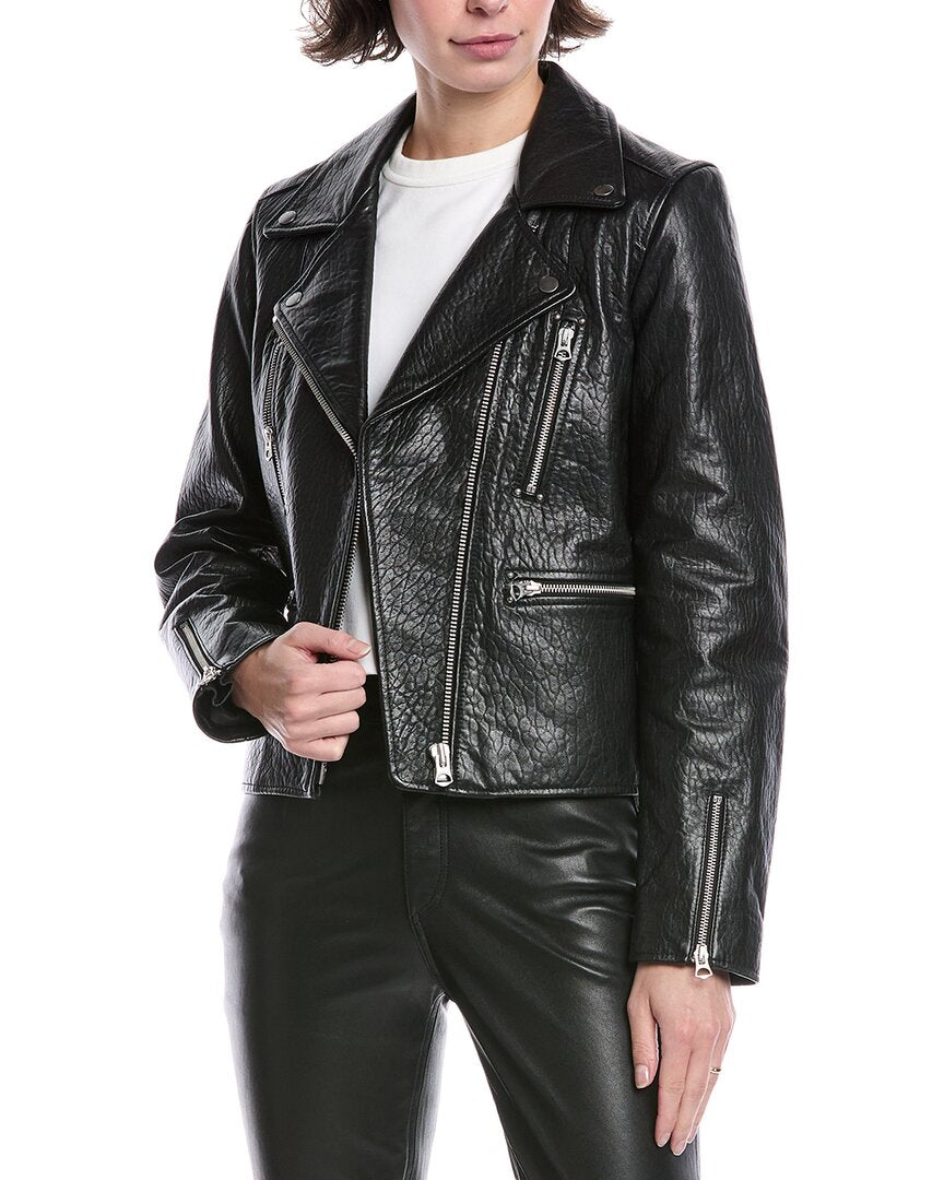 

Rag & bone Arrow Кожаная куртка, черный