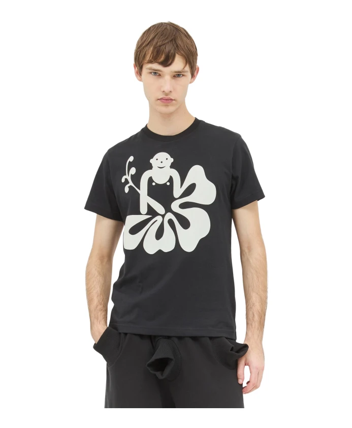 

Футболка из хлопкового джерси Hawaii с логотипом Walter Van Beirendonck, черный