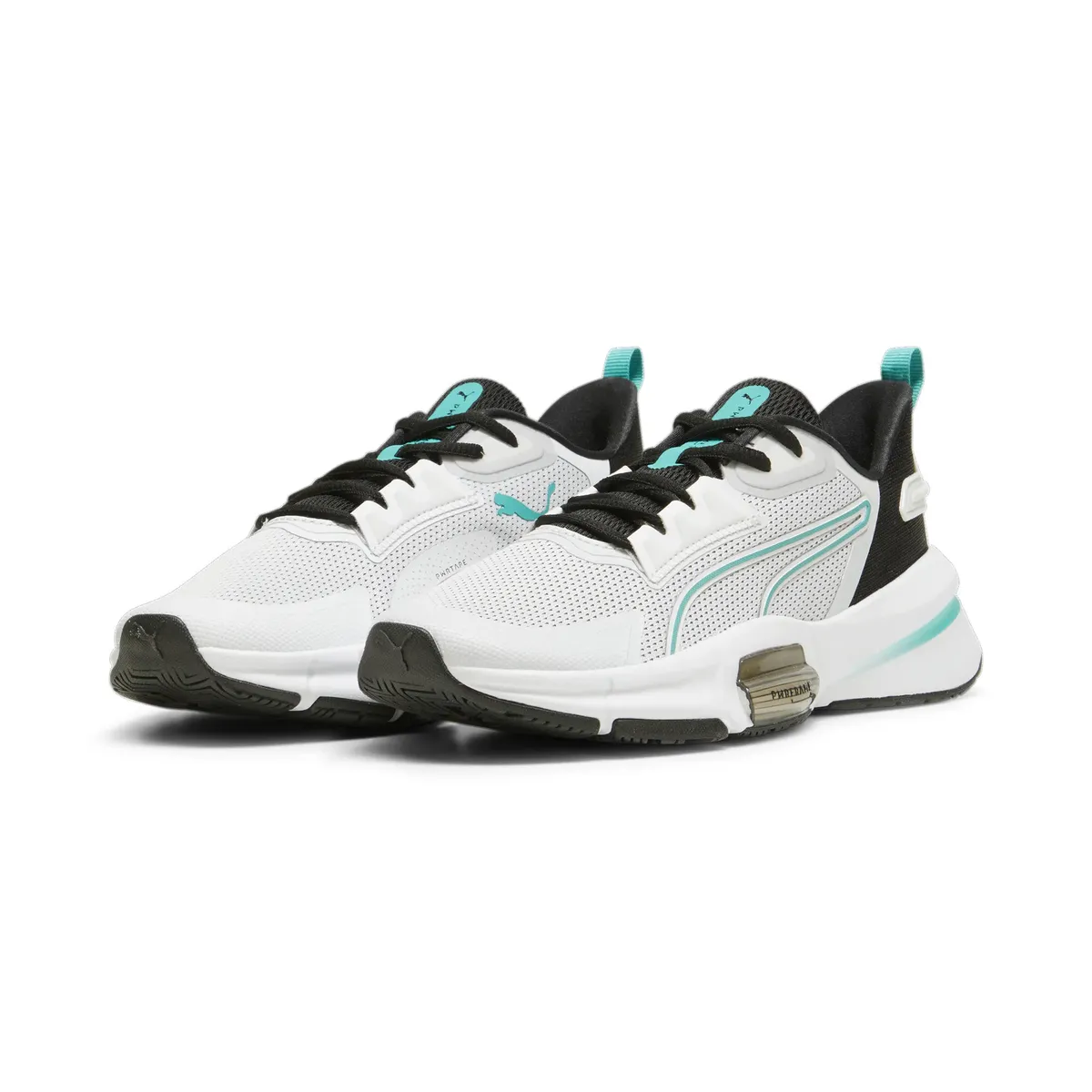 

Кроссовки PUMA "PWRFRAME TR 3 WNS", цвет Feather Gray- Puma Black-Sparkling Green