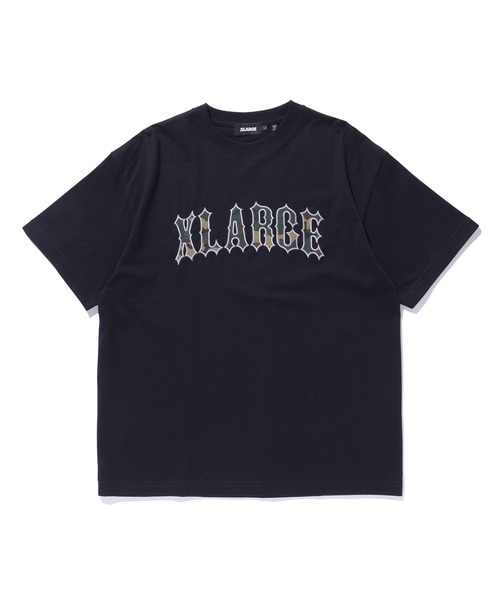 

Футболка с коротким рукавом, камуфляжная нашивка XLARGE, черный