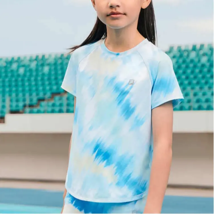 Футболка Camouflage для подростков FILA KIDS, синий — фото 4
