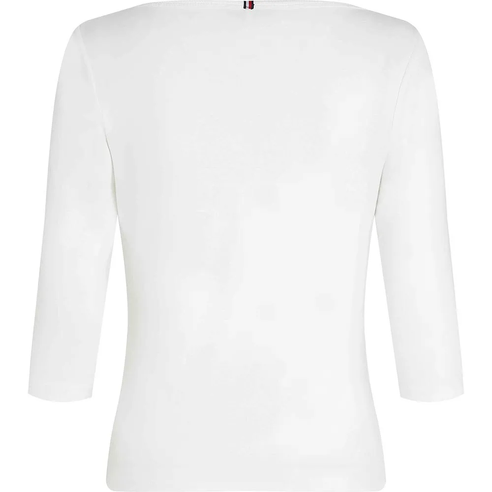 Футболка Tommy Hilfiger New Cody Slim 3/4 sleeve, белый — фото 2