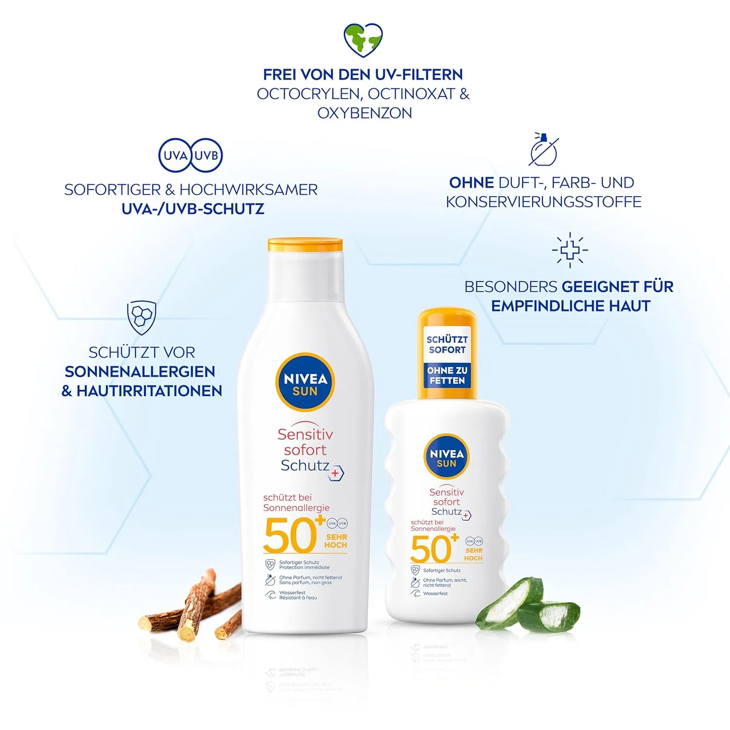 Солнцезащитный спрей «Sensitive Instant Protection SPF 50+» от NIVEA SUN Nivea Sun — фото 2