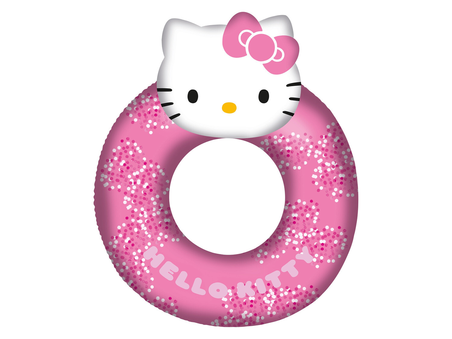 

Большой круг для плавания Hello Kitty, 90 см, наполненный блестками