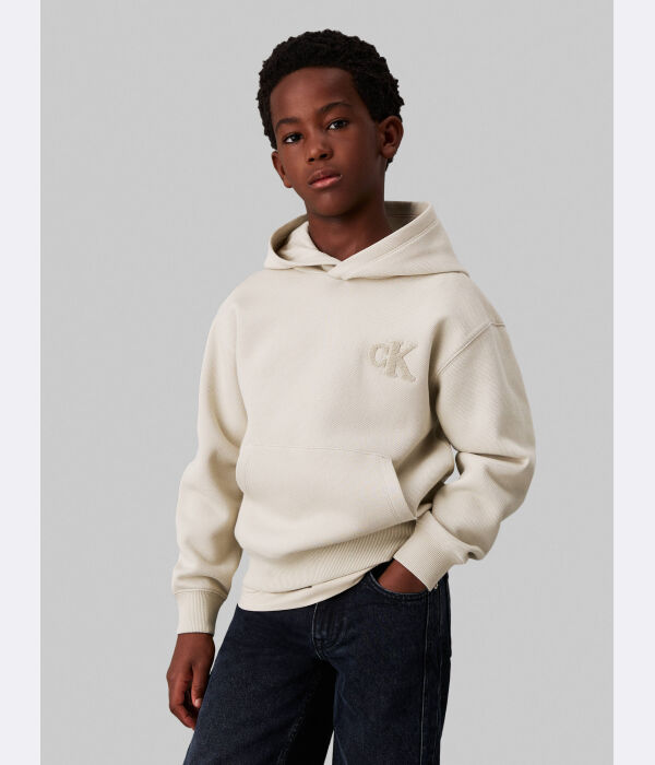 

Толстовка детская Calvin Klein Jeans с логотипом, бежевый