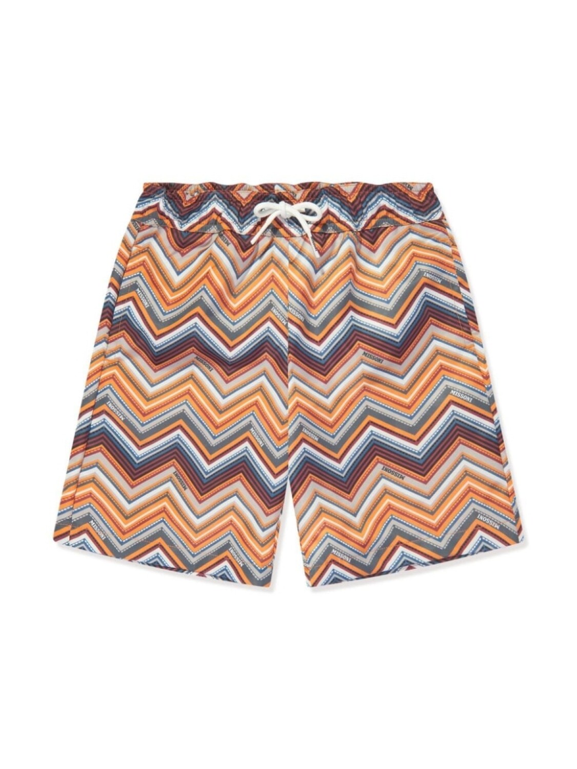 

Missoni Kids шорты с узором зигзаг, оранжевый