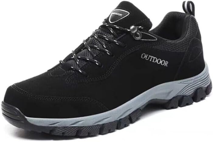 

Мужские прогулочные туфли, лоферы, кроссовки, повседневные кожаные, комфортные, дышащие, для походов, работы, вседорожные ботинки, треккинг Soft Time Toy, черный