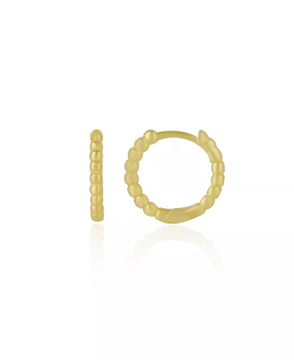 

Серьги-Кольца из стерлингового серебра с бусинами Spero London, gold