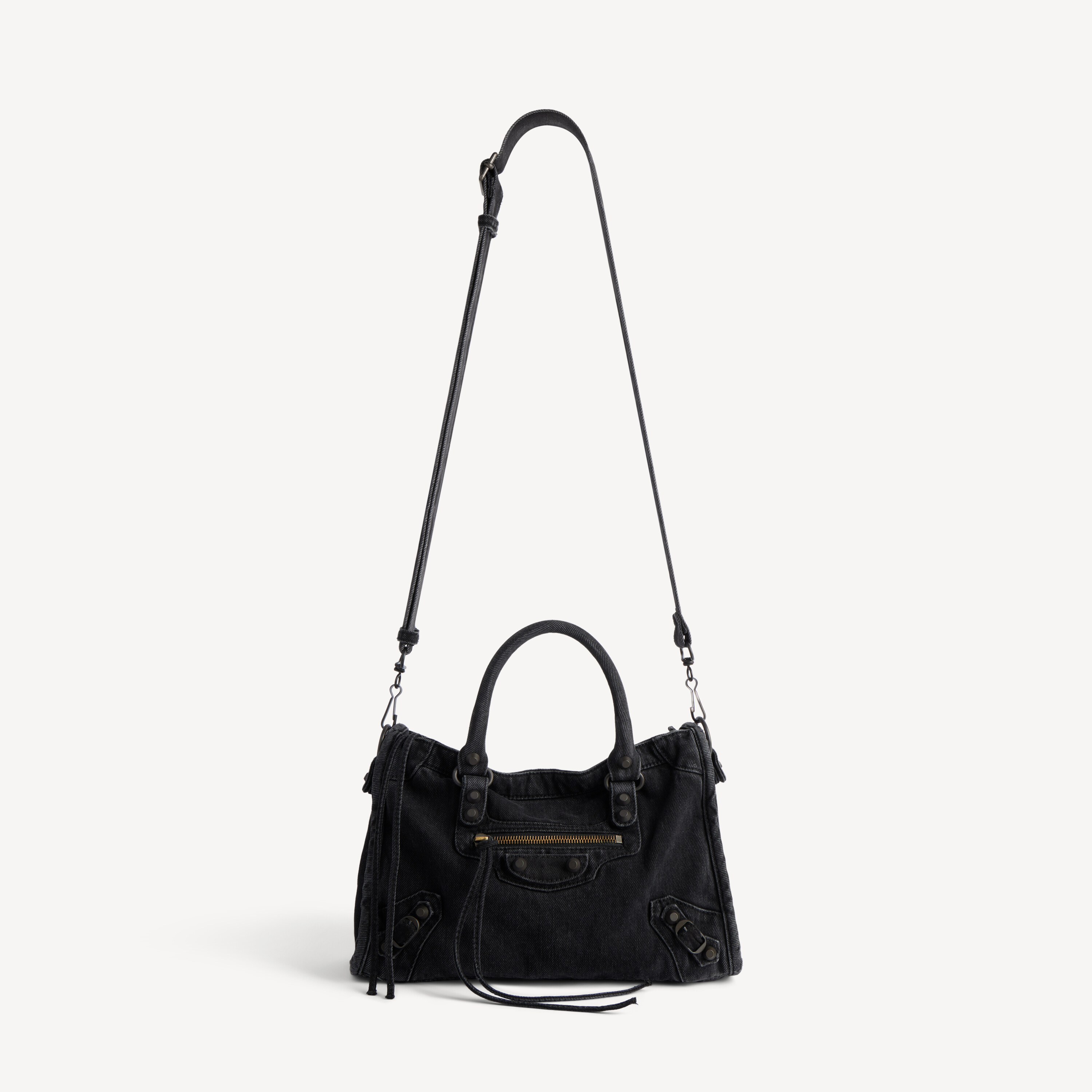 Женская сумка le city small в черном цвете BALENCIAGA, черный — фото 4