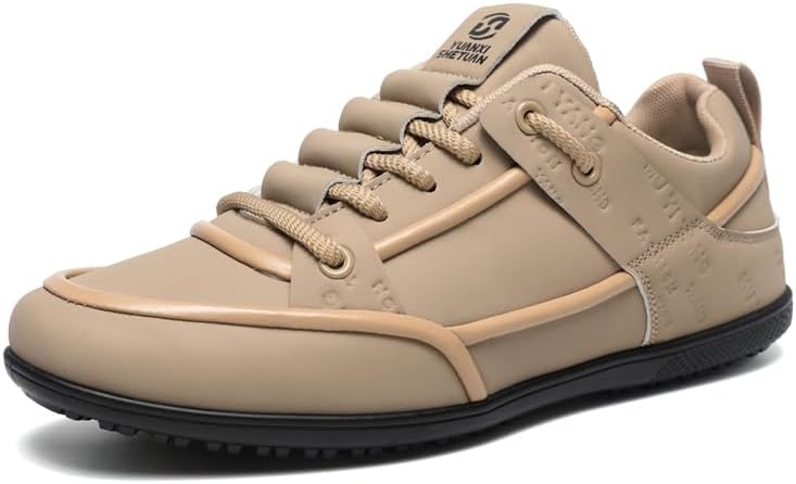 

Многоцветные повседневные туфли с удобной и универсальной шнуровкой, модные мужские кроссовки низкого типа, незаменимые для повседневных поездок и покупок Generic, хаки