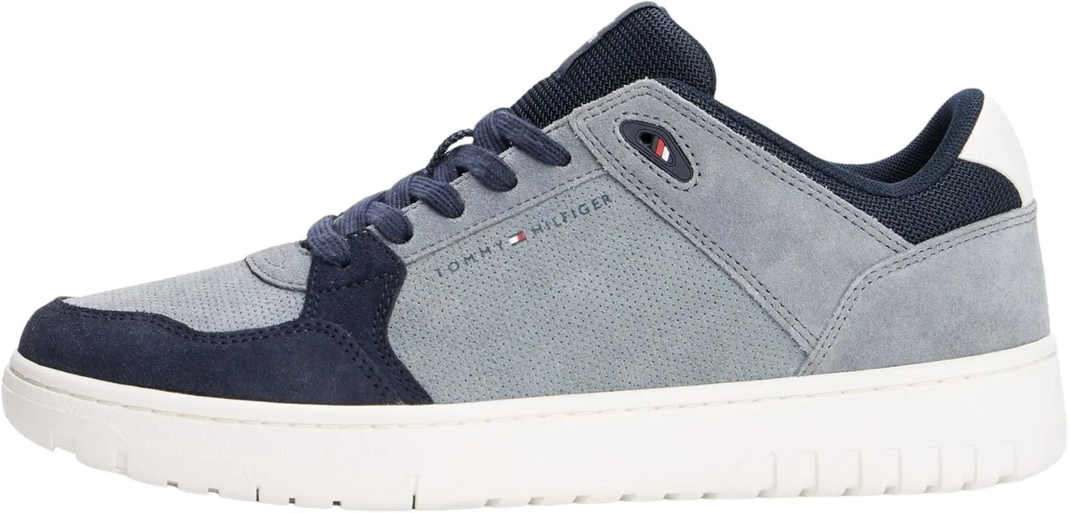 Мужские низкие кроссовки Tommy Hilfiger Th Basket Core Lite Suede Fm0fm05519, серый