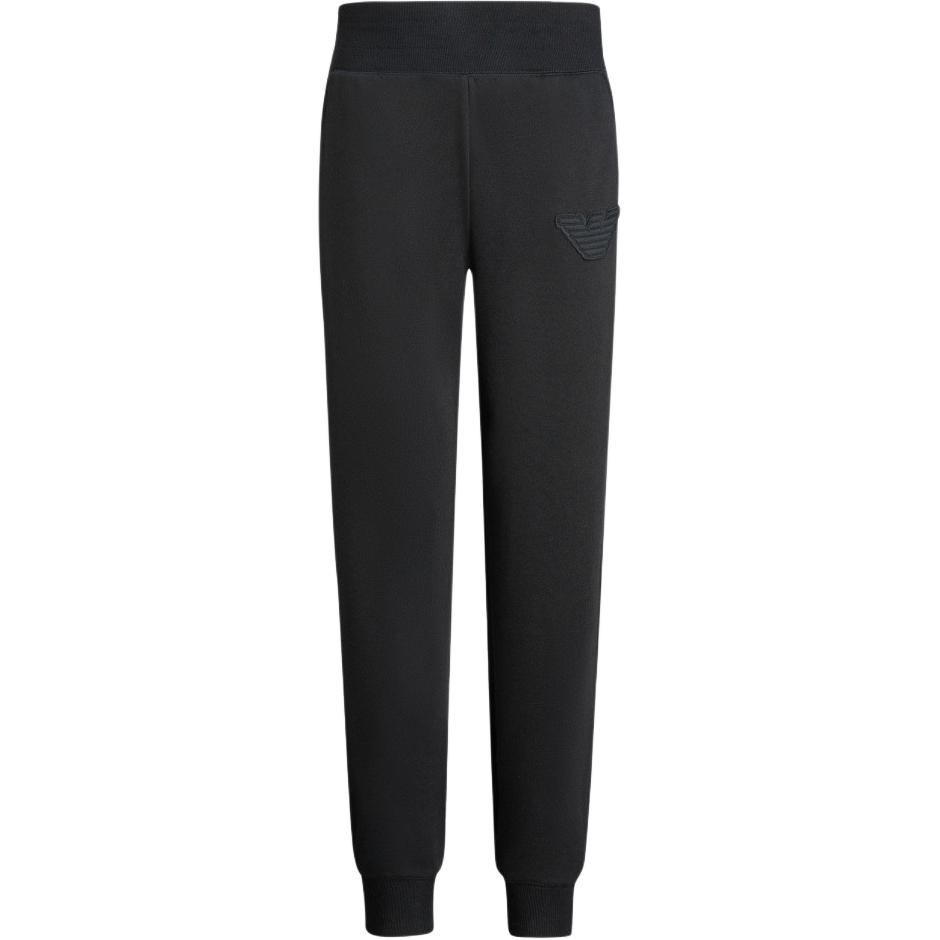 Брюки спортивные с нашивкой-логотипом EMPORIO ARMANI, черные — фото 2