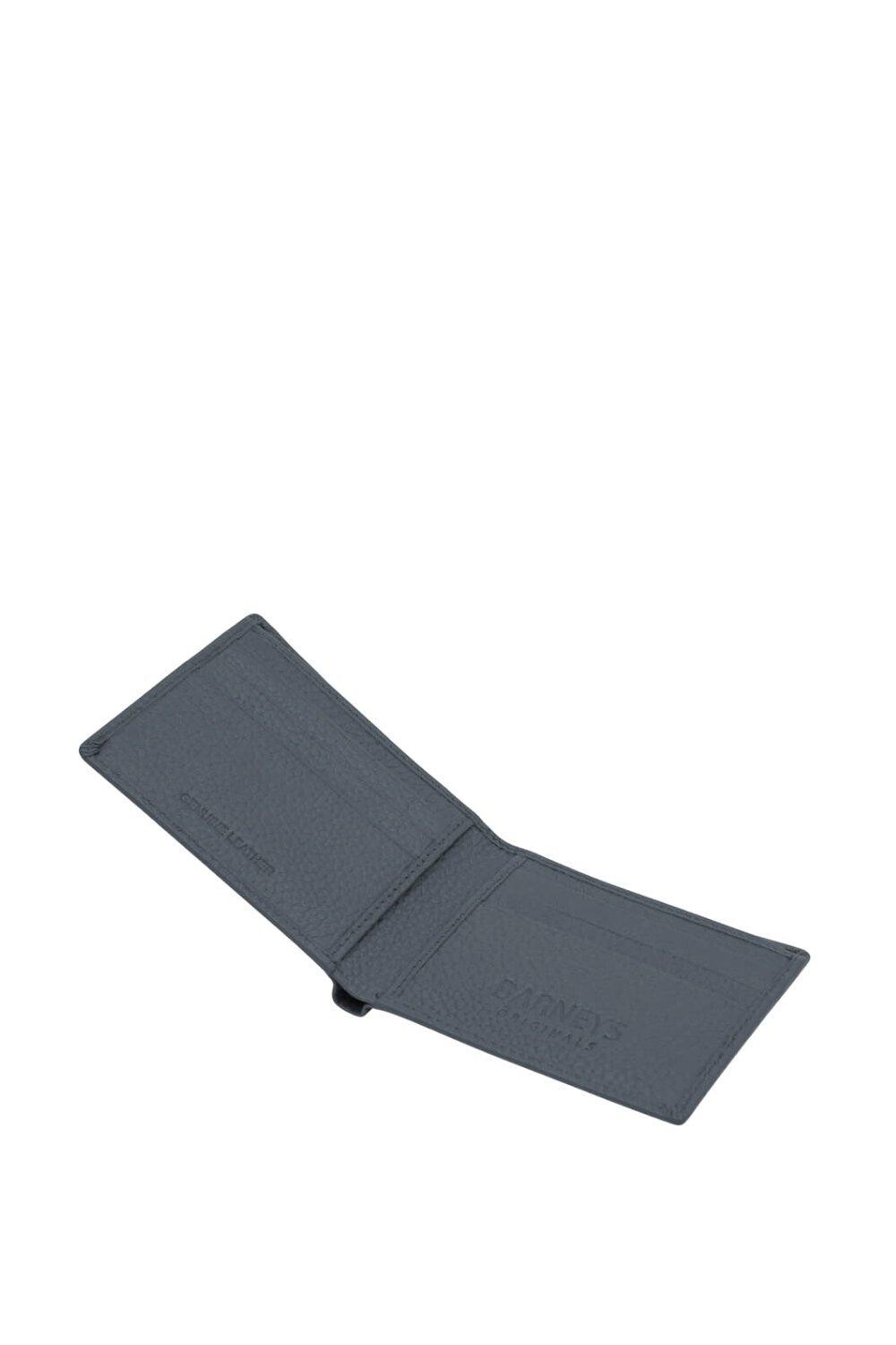 

Текстурированный кошелек из коричневой кожи Barneys Originals, темно-синий