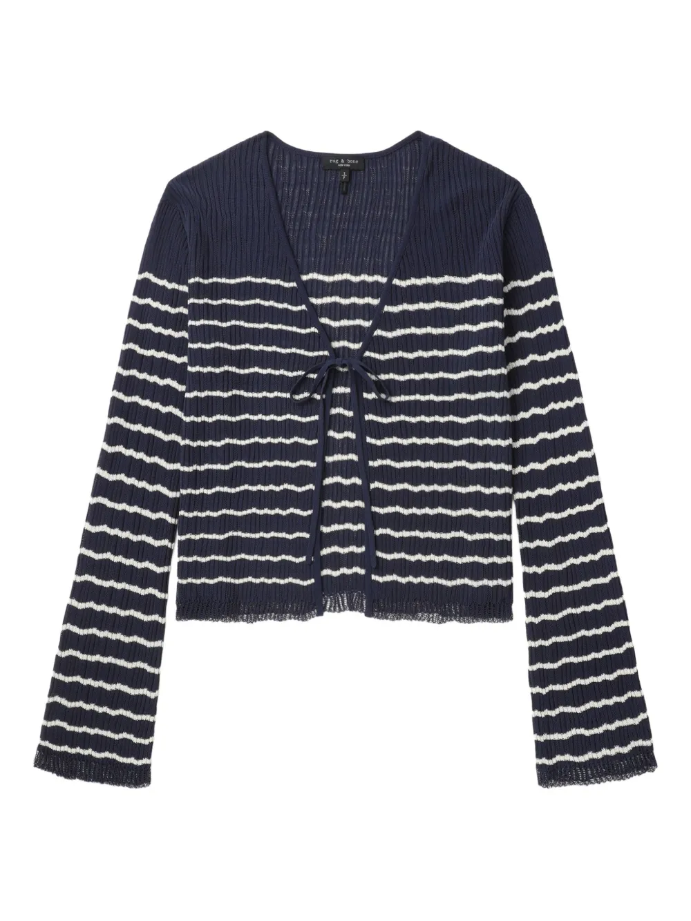 

Кардиган в полоску с завязками rag & bone, синий