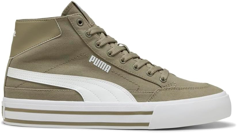 

Мужские кроссовки PUMA Court Classic Vulcanized Mid Formstrip с шнуровкой, повседневные - коричневые