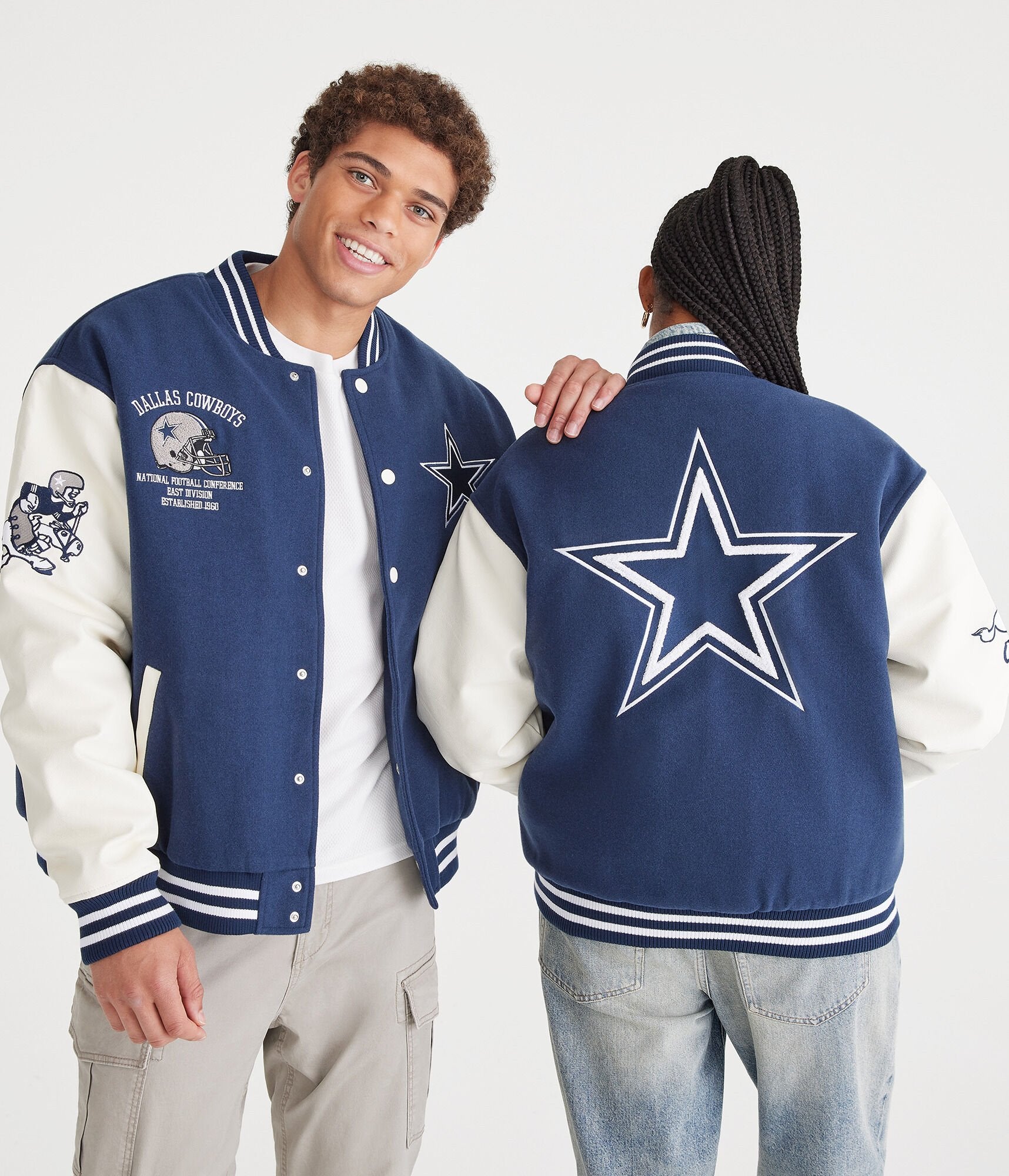 

Куртка-бомбер Aeropostale Dallas Cowboys, темно-синий