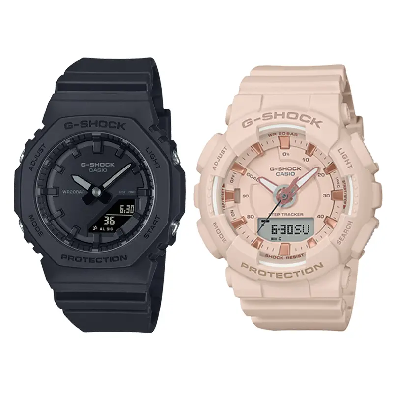 

CASIO Часы Unisex Black Watch, Black+Pink
