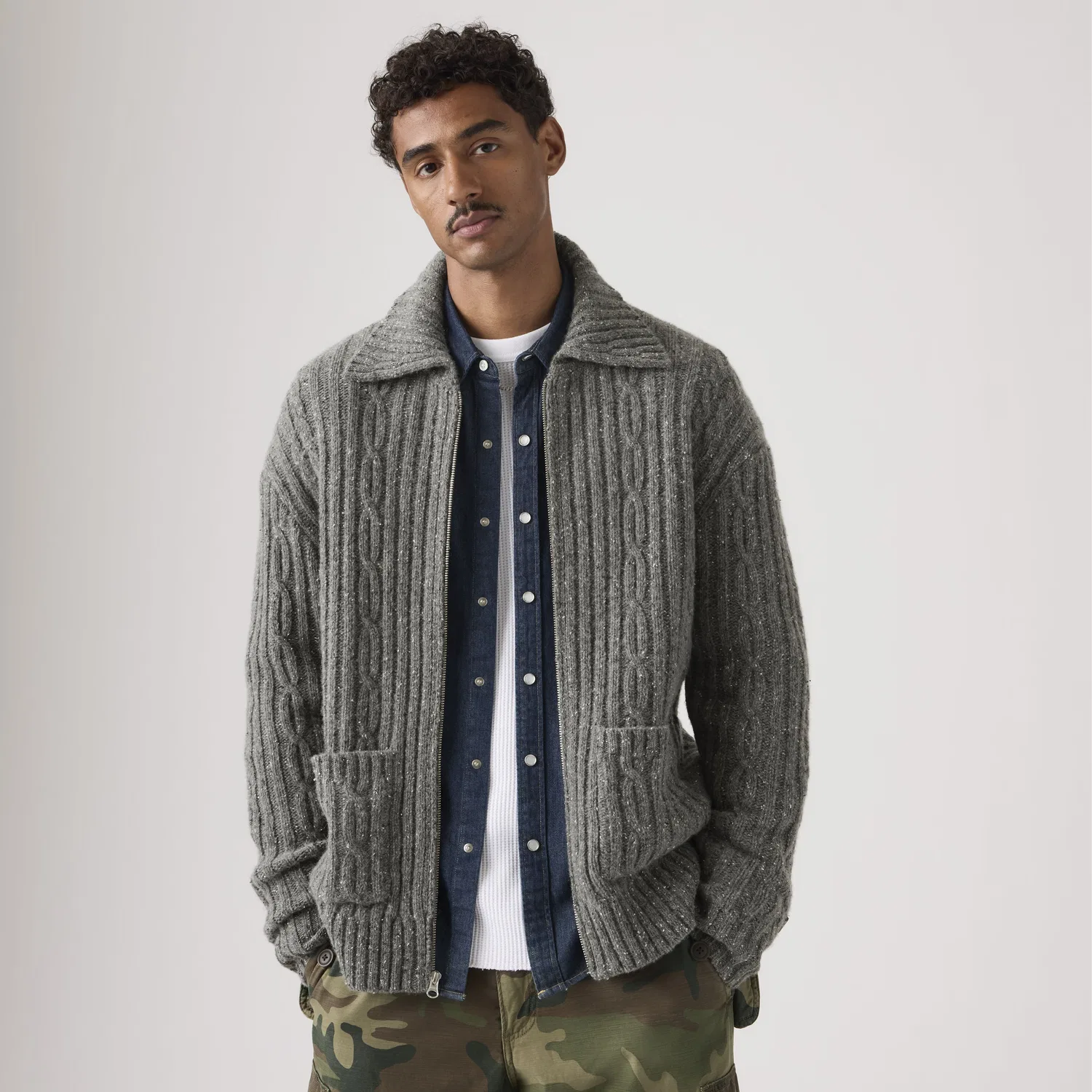 Кардиган Telegraph Zip Levi's, White