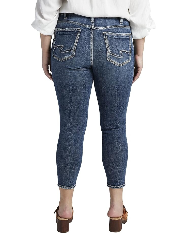 

Джинсы Silver Jeans Co. Plus Size Suki Skinny Crop W43975SCV384, индиго