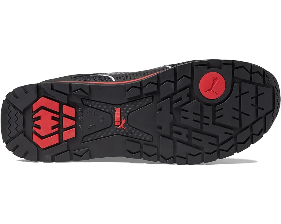 Кроссовки PUMA Safety Levity Knit Low ASTM EH, цвет Black/Red — фото 3
