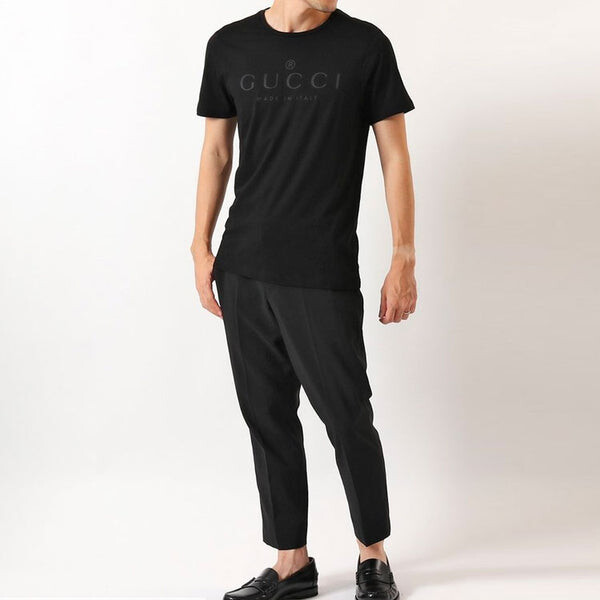 Футболка GUCCI Logo T-shirt 'Black', черный — фото 3