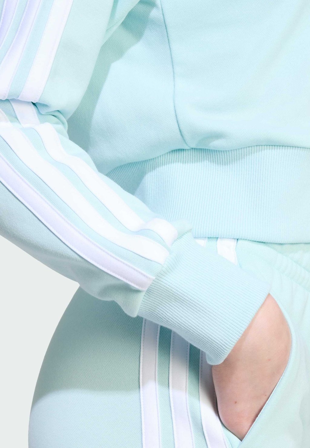 Толстовка на молнии ESSENTIALS FULL Adidas Sportswear, мятный — фото 4