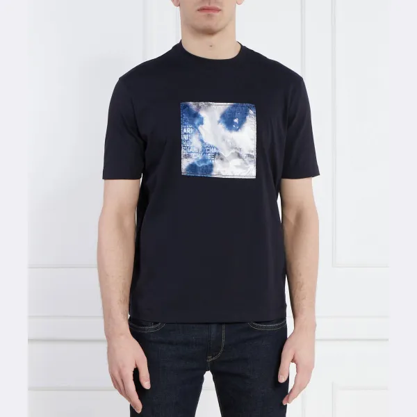 

Футболка стандартного кроя Armani Exchange, синий