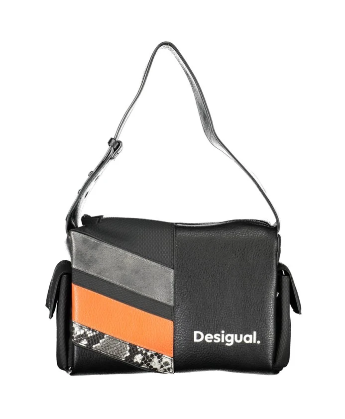 

Черная сумка с регулируемым плечевым ремнем Desigual, черный