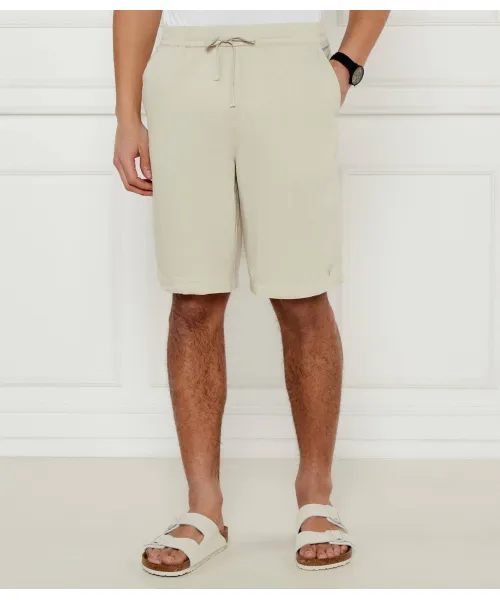 

Льняные шорты Regular fit Guess Underwear, бежевый