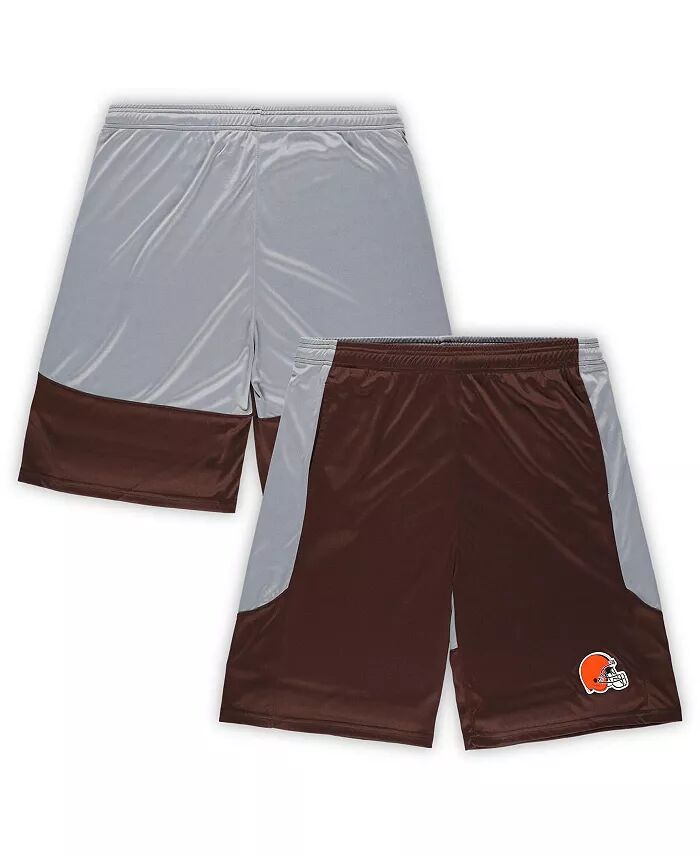 

Мужские коричневые шорты Cleveland Browns Big and Tall Team Logo Fanatics