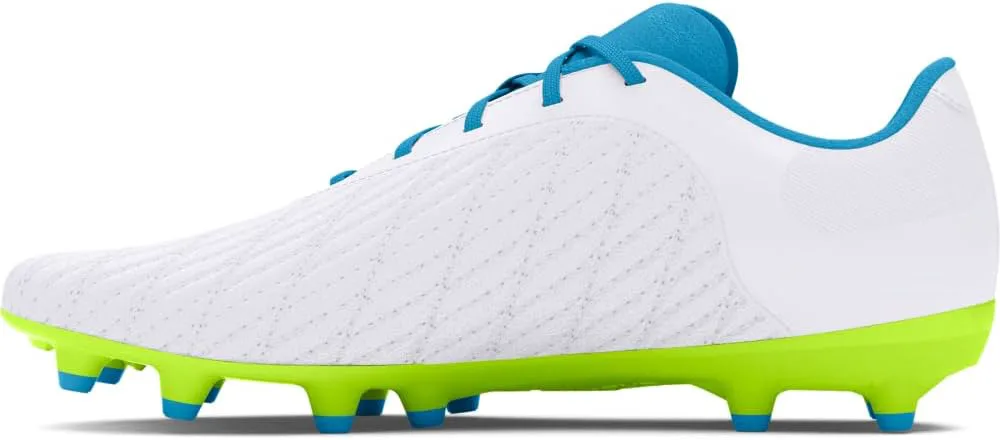 Футбольные бутсы Under Armour Magnetico Select 3.0 для взрослых, унисекс, белый/желтый — фото 2