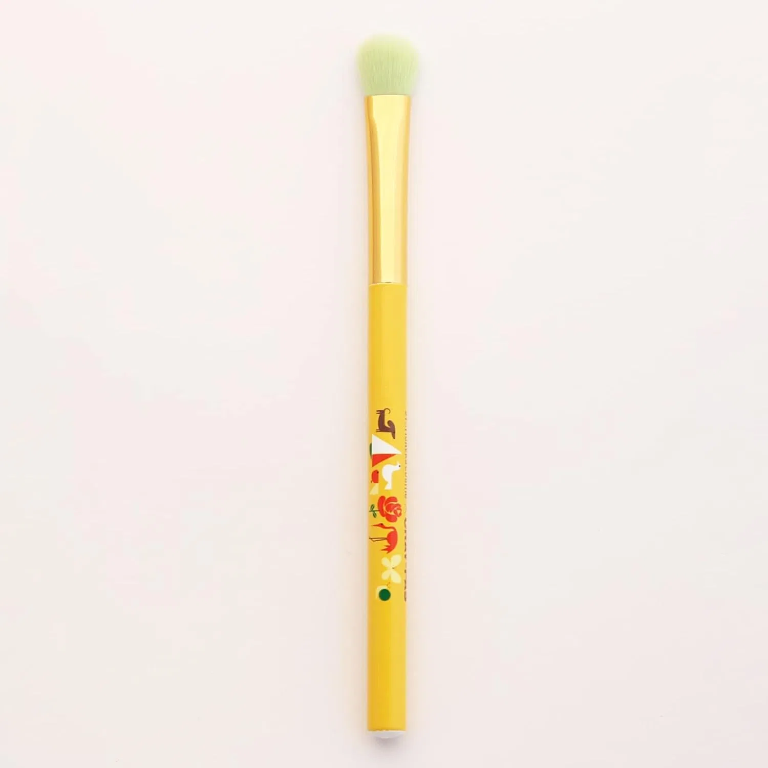 Кисть для теней Stationery Cosme Crepas Pattern, 1 шт, золотой — фото 2