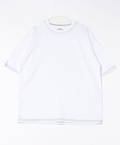 

８(eight) Футболка, широкий силуэт, широкие швы, цветовая гамма Eight, белый