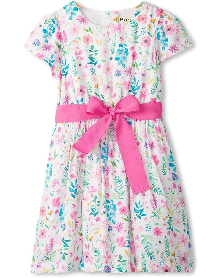 

Платье Hatley Kids Pressed Flower Garden Dress, белый