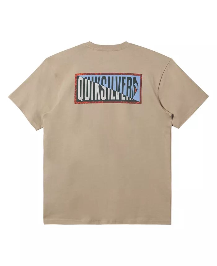 

Футболка мужская с коротким рукавом и перечеркнутым узором Quiksilver, черный