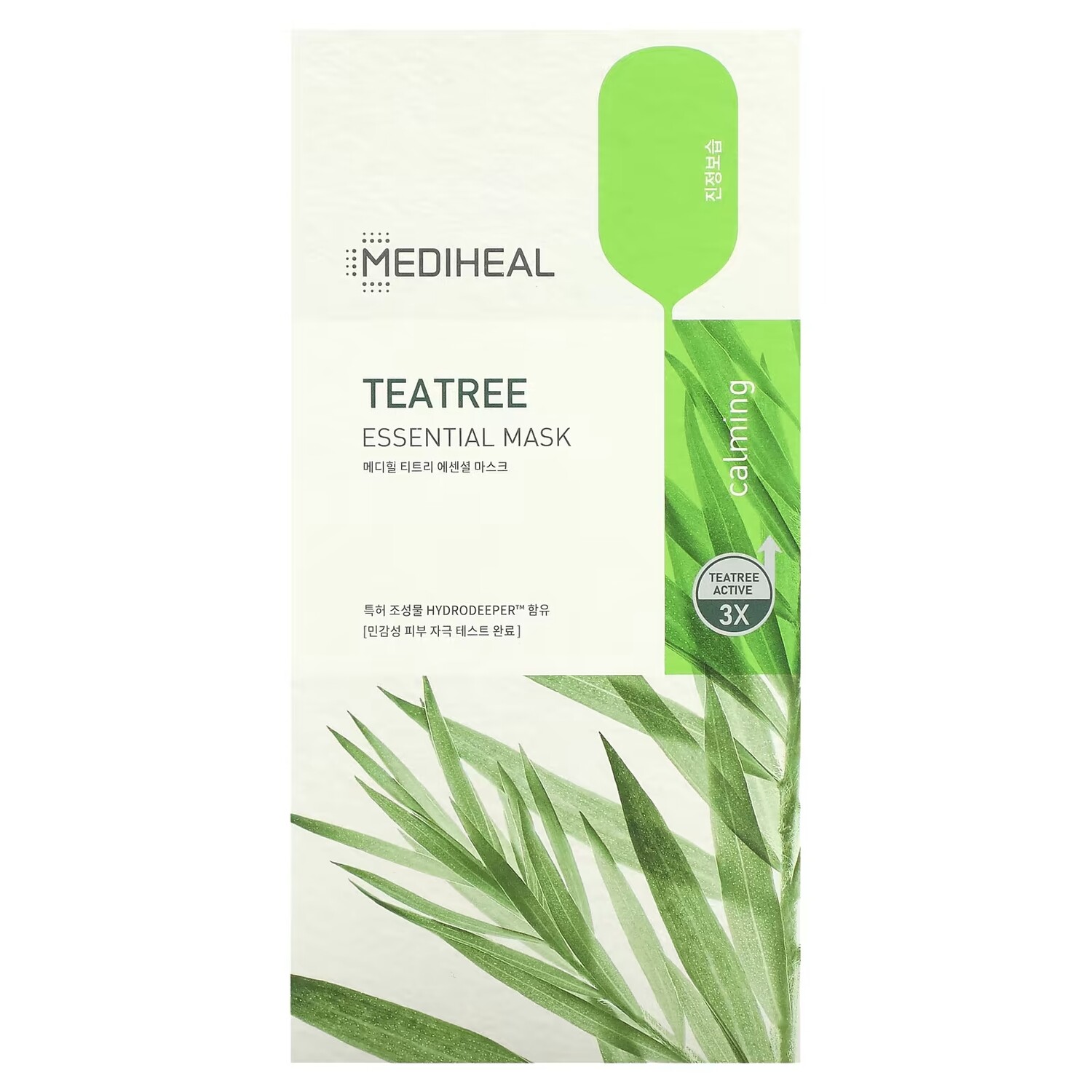 Маска для лица Mediheal — Tea Tree Essential Beauty Mask, 4 листа по ,81 жидкой унции каждый, 24 мл — фото 2